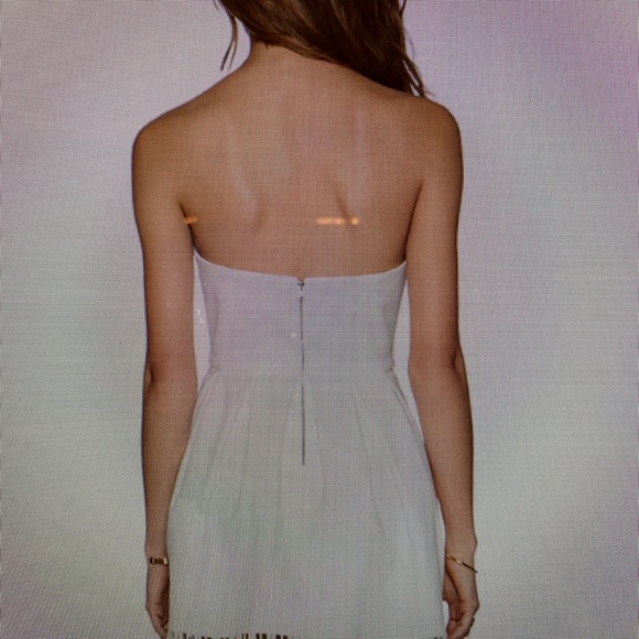 Lovers & Friends Ivory Strapless Smitten Dress - Picture 3 of 4